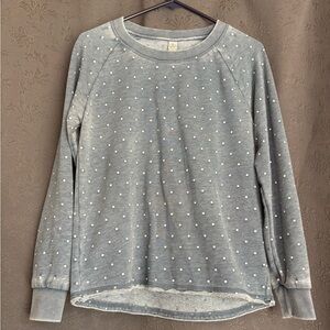 Alternative Gray Polka Dot Sweatshirt